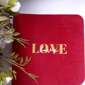 ekskluzywny album welurowy "love" edycja premium ( 18x18cm )