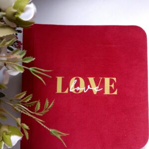ekskluzywny album welurowy "love" edycja premium ( 18x18cm )