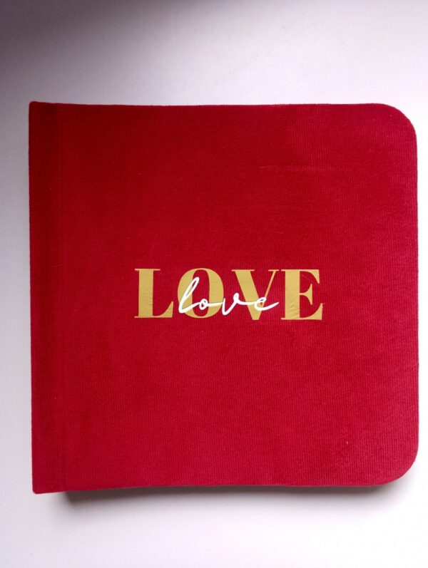 ekskluzywny album welurowy "love" edycja premium ( 18x18cm )